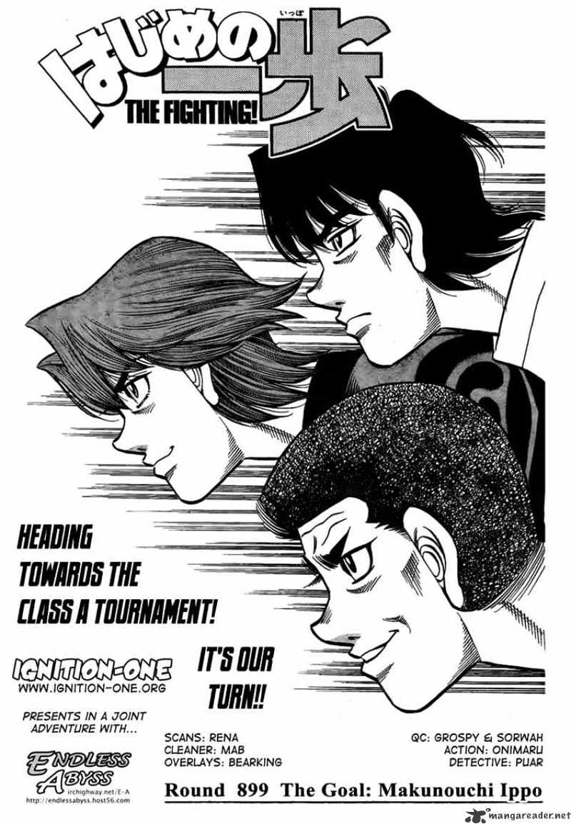 Hajime no Ippo: Fighting Spirit, Chapter 899 image 01